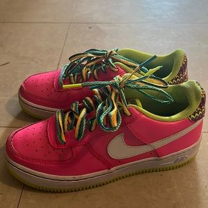 Nike Air Force 1 Friendship "Pink/Yellow" Grade School Girls Size: 3.5y